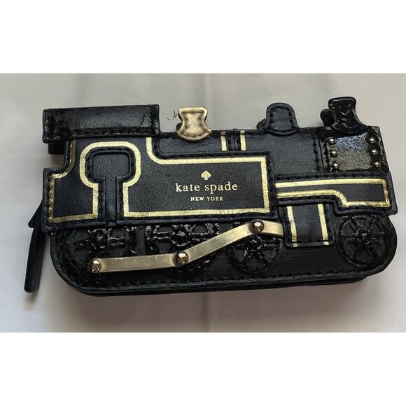 Kate Spade All Aboard Mini Leather Train Coin Purse Wallet - Picture 1 of 10